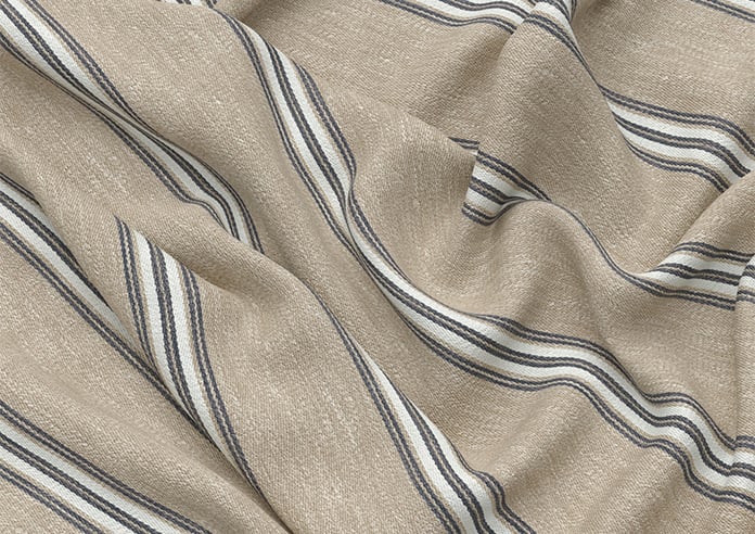 Bellagio Stripe, Sandalwood - Twist&Fit Roman Blind - Image 4